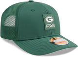 Green Bay Packers New Era 2025 Sideline 9SEVENTY Adjustable Trucker Hat - Green