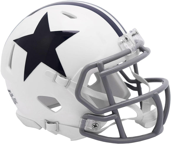 NFL Football Riddell Dallas Cowboys Throwback 1960-63 Mini Revolution Speed Replica Helmet