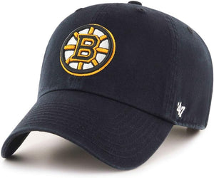 Boston Bruins '47 NHL Clean Up Slouch Adjustable Black Buckle Hat Cap