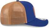 Men's New Era MLB Toronto Blue Jays Debossed Logo 9SEVENTY Stretch-Snap Hat - Blue/Brown