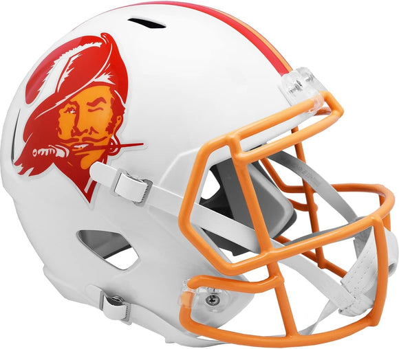 NFL Football Riddell Tampa Bay Buccaneers Throwback 1976-96 Mini Revolution Speed Replica Helmet