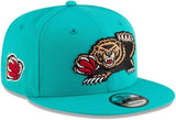 Men's New Era 9FIFTY NBA Memphis Grizzlies Classic Edition Birdseye Teal Snapback Hat
