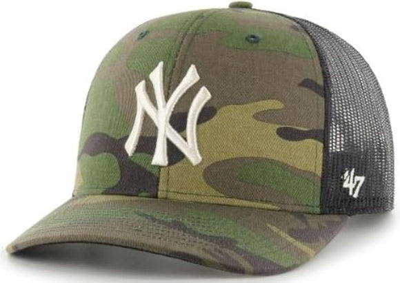 Men's Camo New York Yankees Trucker '47 Brand Snapback Tucker Hat