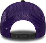 Men's New Era NBA Toronto Raptors 9FORTY A-Frame Classic Edition Adjustable Snapback Trucker Hat - Black/Purple