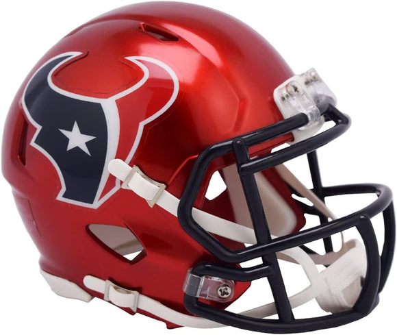NFL Football Riddell Houston Texans Alternate On Field Mini Revolution Speed Replica Helmet