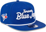 New Era The Golfer MLB Toronto Blue Jays Team Text Rope Adjustable Snapback Hat - Royal Blue