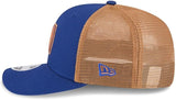 Men's New Era MLB Toronto Blue Jays Debossed Logo 9SEVENTY Stretch-Snap Hat - Blue/Brown