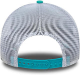 Men's New Era NBA Vancouver Grizzlies 9FORTY A-Frame Classic Snapback Trucker Hat - Turquoise/White