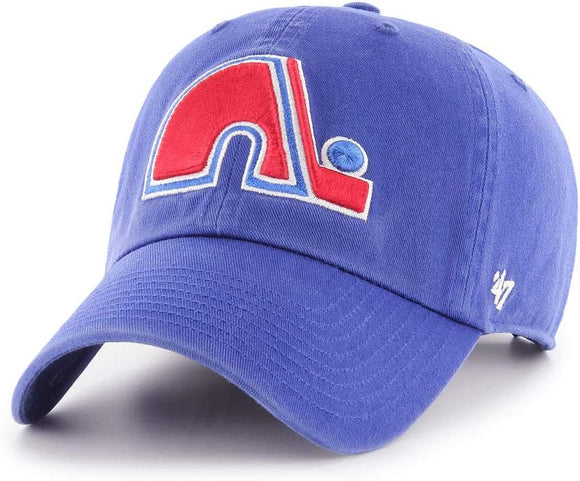 Quebec Nordiques '47 NHL Clean Up Slouch Adjustable Blue Buckle Hat Cap