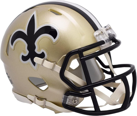 NFL Football Riddell New Orleans Saints 1976-99 Retro Mini Revolution Speed Replica Helmet