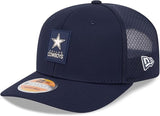 Dallas Cowboys New Era 2025 Sideline 9SEVENTY Adjustable Trucker Hat - Navy