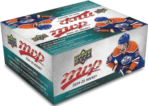 2024-25 Upper Deck MVP Hockey Retail Box 36 Packs per Box 6 Cards per Pack