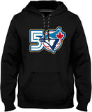 Men's Toronto Blue Jays MLB Baseball 50th Anniversary Logo Hooded Sweatshirt - Black