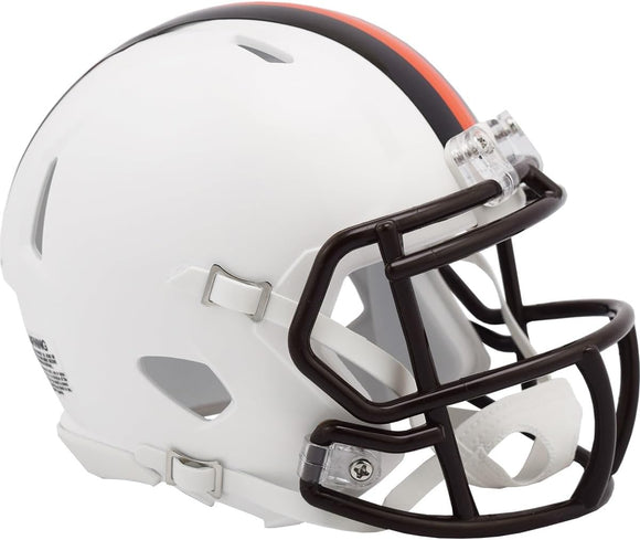 NFL Football Riddell Cleveland Browns 2023 Alternate Mini Revolution Speed Replica Helmet