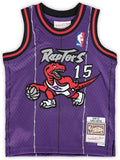 Kids Toronto Raptors Vince Carter Mitchell & Ness Purple 1998/99 Hardwood Classics Swingman Throwback Jersey - Multiple Sizes