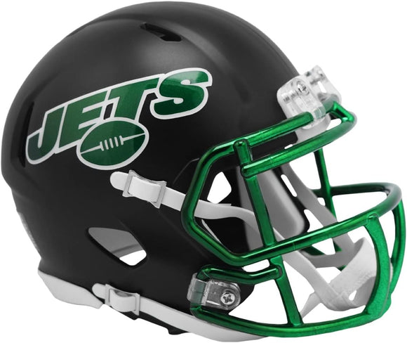 NFL Football Riddell New York Jets Alternate On Field Mini Revolution Speed Replica Helmet