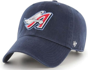 Men's Los Angeles Angeles MLB '47 Brand Navy Vintage Clean Up Adjustable Hat