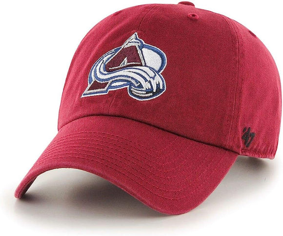 Colorado Avalanche Retro '47 NHL Clean Up Slouch Adjustable Burgundy Buckle Hat Cap
