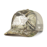 Men's Saskatchewan Roughriders CFL Football RealTree APX '47 Hitch Snapback Trucker Hat