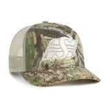 Men's Saskatchewan Roughriders CFL Football RealTree APX '47 Hitch Snapback Trucker Hat