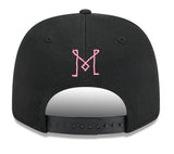 Men's Inter Miami New Era Black/Pink 2025 Jersey Hook 9SEVENTY Stretch-Snap Hat