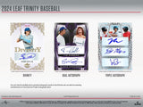 2024 Leaf Trinity Baseball Hobby Box 6 Cards per Box - Factory Sealed