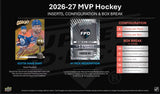 2026/27 Upper Deck MVP Hockey Hobby Box  20 Packs Per Box, 8 Cards Per Pack