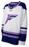 Minnesota Frost Youth Bauer Replica Away White PWHL Hockey Jersey - Blank