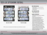 2025 Leaf Optichrome Football Hobby Jumbo Box 15 Cards per Box
