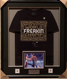 Seth "Freakin" Rollins WWE Autographed Fanatics Authentic World Freakin' Champion Framed T-Shirt