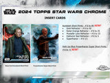 2024 Topps Star Wars Chrome Hobby Box 10 Packs per Box, 10 Cards per Pack