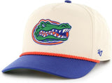 Men's '47 Brand NCAA Florida Gators Natural Rope TT Hitch Adjustable Snapback Hat - Beige/Blue
