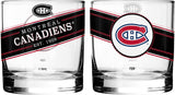 Montreal Canadiens Black Label Rocks Glass Set of Two 10oz NHL Hockey - The Sports Vault