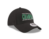 Saskatchewan Roughriders New Era 2025 Grey Cup Champions Black 9Forty Adjustable Hat