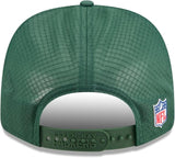 Green Bay Packers New Era 2025 Sideline 9SEVENTY Adjustable Trucker Hat - Green