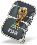 Official 2026 FIFA World Cup Edition - 35mm 2D Emblem Lapel Pin - Silver Colour