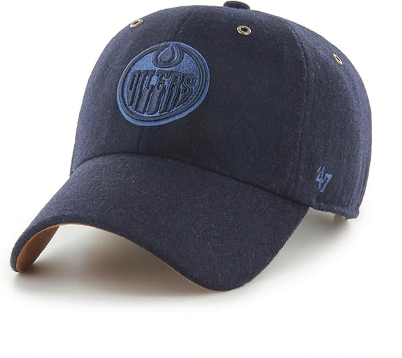 Men's Edmonton Oilers '47 Clean Peacoat Hat Cap NHL Hockey Adjustable Strap