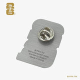 Official 2026 FIFA World Cup Edition - 35mm 2D Emblem Lapel Pin - Silver Colour