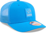 Detroit Lions New Era 2025 Sideline 9SEVENTY Adjustable Trucker Hat - Blue