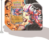 2025 Pokemon Slashing Legends Tin - 1 Tin At Random