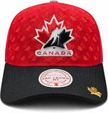 Men's Hockey Team Canada Mitchell & Ness 2026 Pro Crown Fit Adjustable Snapback Hat - Red/Black