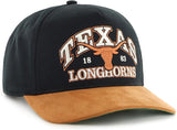 Men's 47 NCAA Texas Longhorns Break Wood Suede Hitch Adjustable Snapback Hat - Black