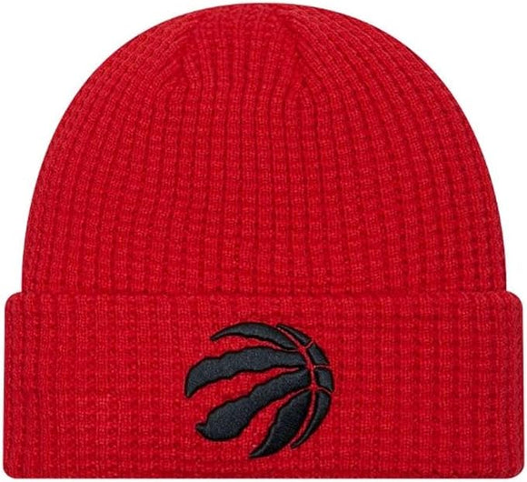 Toronto Raptors NBA Basketball New Era Prime Cuffed Knit Hat - Red