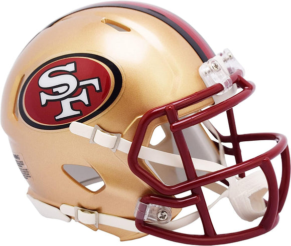 NFL Football Riddell San Francisco 49ers 1996-08 Retro Mini Revolution Speed Replica Helmet