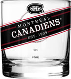 Montreal Canadiens Black Label Rocks Glass Set of Two 10oz NHL Hockey - The Sports Vault