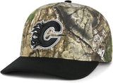 Men's Calgary Flames NHL Hockey RealTree APX '47 Hitch Snapback Hat