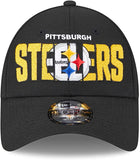 Men's New Era Black Pittsburgh Steelers 2023 NFL Draft 9FORTY Adjustable Hat
