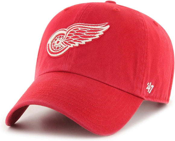 Detroit Red Wings '47 NHL Clean Up Slouch Adjustable Red Buckle Hat Cap
