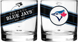 Toronto Blue Jays Black Label Rocks Glass Set of Two 10oz MLB Baseball - The Sports Vault