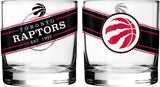 Toronto Raptors Black Label Rocks Glass Set of Two 10oz NBA Basketball - The Sports Vault